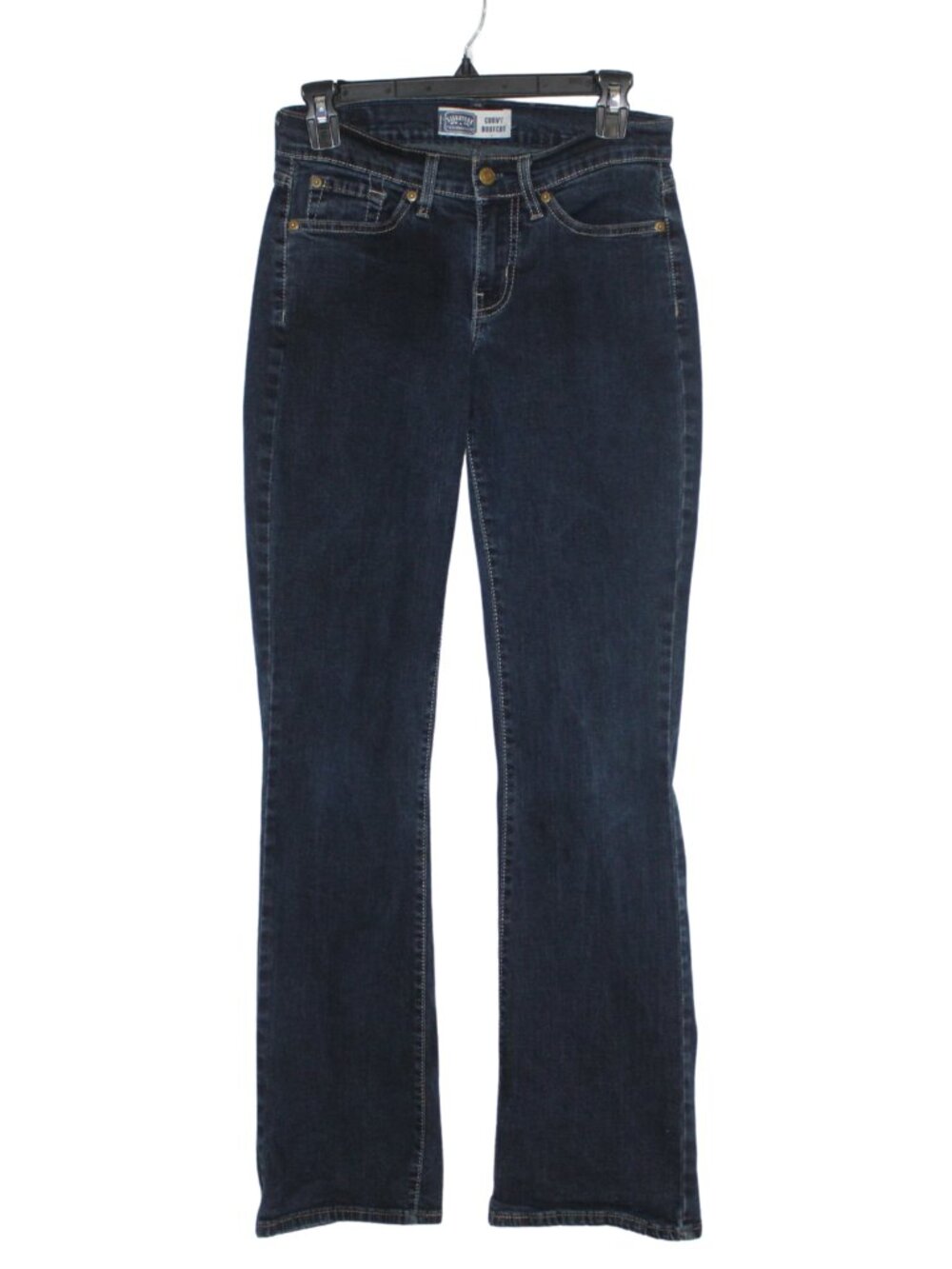 Y2K Levi's Strauss women's jeans size 4 dark wash low rise curvy bootcut stretch